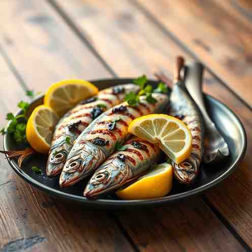 Grilled Sardines with Lemon Recipe